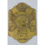 Waterloo 1815 Pattern Foot Regiment Stovepipe Shako Helmet Plate