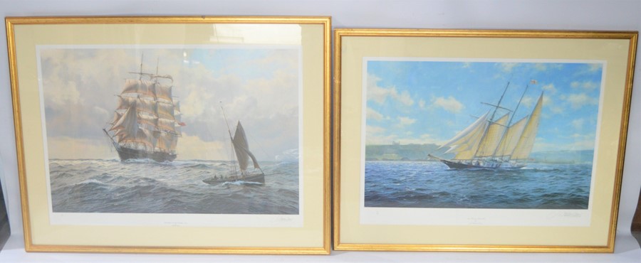 J. Steven Dews, two signed limited edition prints " The Tweed in the channel" 1875 and "The