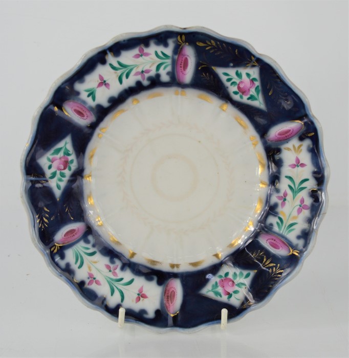 A Late 18th/early 19th century Russian porcelain plate - Gardner porcelain factory Verbilki Moscow -