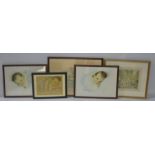 A group of vintage prints depicting babies