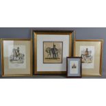 A group of 19th century engravings, Duke of Brunswick, Garde Imperiale Bessieres and Mortier and