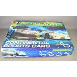 A boxed continental sports car Scalextric set