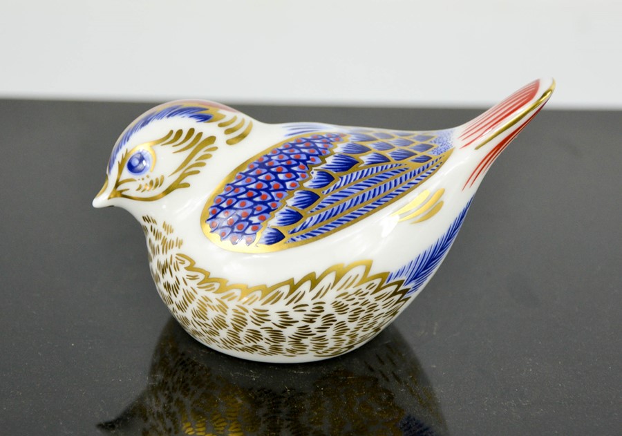 A Royal Crown Derby wren.