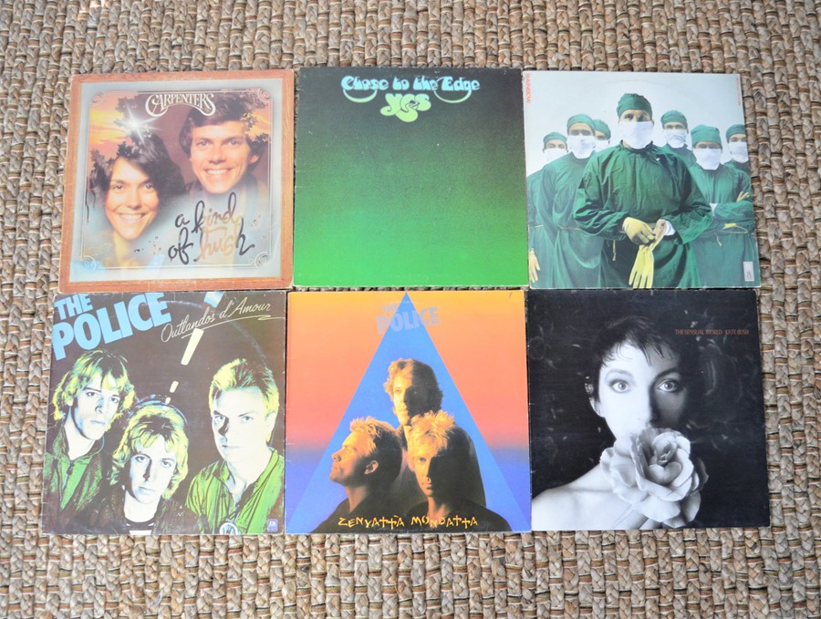 A quantity of LP records to include Yes, Bruce Springsteen, Joe Satriani, Led Zeppelin, Enya, Bon - Image 5 of 14