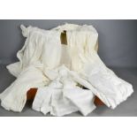 Five Edwardian christening gowns.