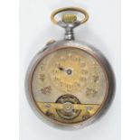 A early 20th century pocket watch, stamped G.A La Ferriere verso