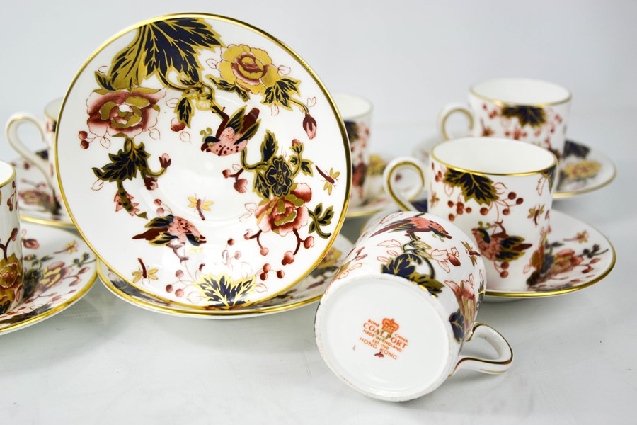 A set of eight Coalport china coffee cans and saucers. - Image 2 of 2