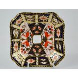 A Royal Crown Derby Old Imari pattern 2451 dish 12cm by 12cm.