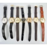 A group of vintage watches to include Roamer, Accurist, Pierpoint, Relide, Vidor and MuDu