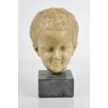 A 20th century resin head on stand, A/F.