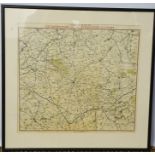 Combes map of Leicestershire and the Surrounding Country.