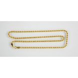 A 9ct gold necklace chain.3.3gms, 46cm long.