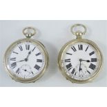 A vintage Argentan pocket watch together with an unnamed example