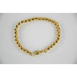 A 9ct gold chain link bracelet, 16.5g.