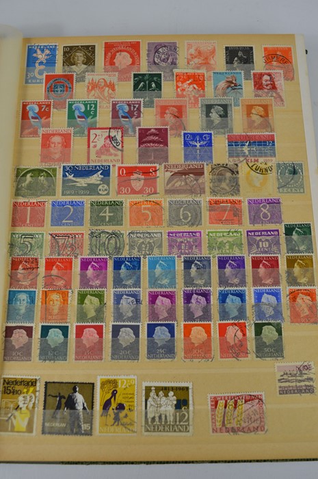 A stamp album of British and worldwide stamps to include - Luxembourg - Poland - Italy - Russia -