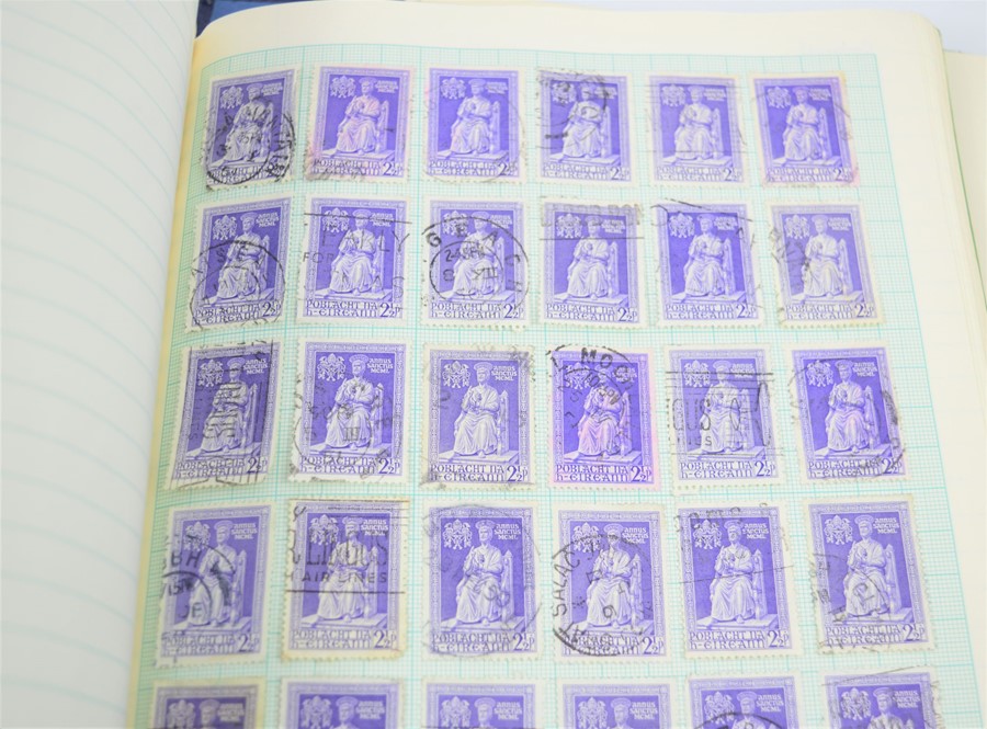 Two albums of British Empire, Egypt and Irish stamps some early examples - Image 17 of 18