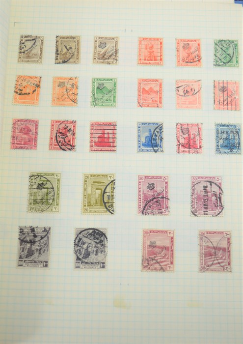 Two albums of British Empire, Egypt and Irish stamps some early examples - Image 8 of 18