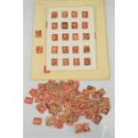 A quantity of Penny Red stamps including a block of two, various plate numbers approx 150 plus