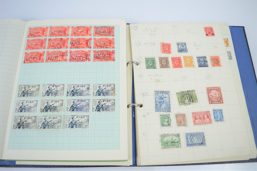 Two albums of British Empire, Egypt and Irish stamps some early examples - Image 3 of 18