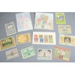 A set of eight Polish Nabiednych stamps 1917 together with a group of German Notgeld notes and