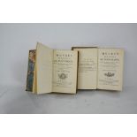 Two 18th century volumes Oeuvres Melees de Plutarque, 1787, Jean -Baptiste Cussac a Paris.