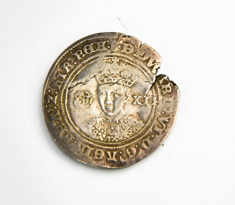 An Edward VI silver shilling, 1551-1553.