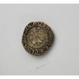 A Queen Elizabeth I hammered silver half groat, two pence, 1558-1603.