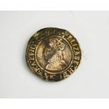 A Queen Elizabeth I hammered silver groat, four pence, 1572-1573.