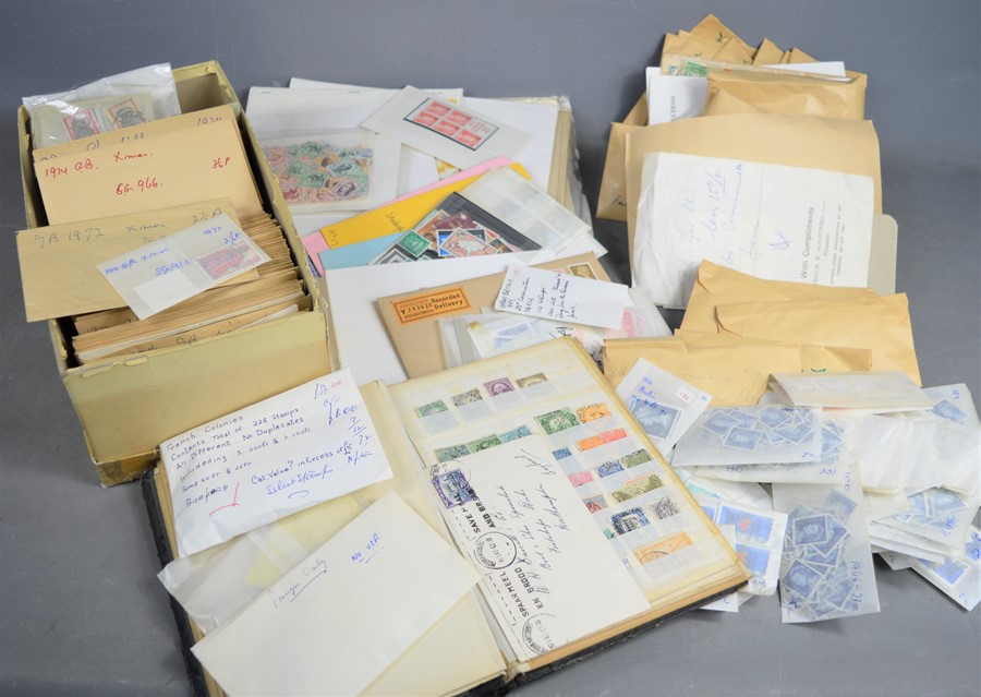 A large quantity of British and worldwide stamps, some early examples, 10000 plus stamps