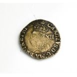 A Charles I shilling, issue date 1625-1649.