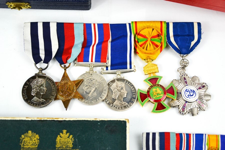 A set of Medals and Decorations Awarded to Kenneth Mayer together with the boxed miniatures, to - Image 2 of 8