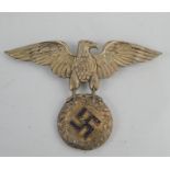 A German WWII helmet plate (repaired)