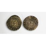 Two silver King Edward IV silver portrait groats, fourpence, second reign 1471-1483.
