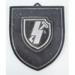 A WWII style Panzer 12th division car plate / wall plaque