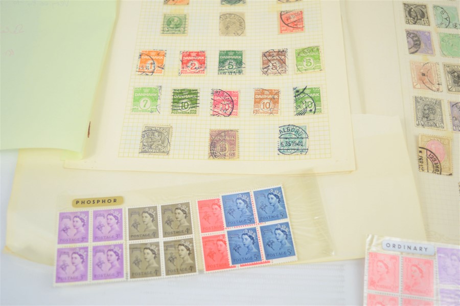 A selection of stamps from Denmark,Romania,Iceland some early examples together with a group of mint - Image 2 of 6