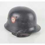 A WWII German police helmet