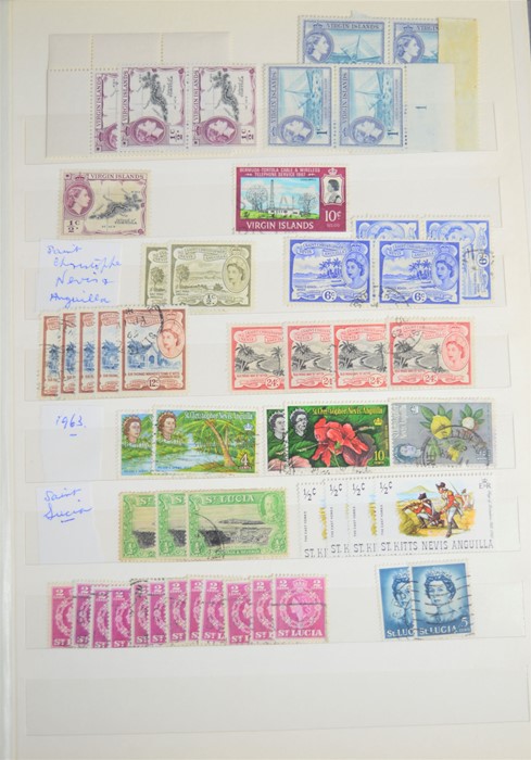 An album of British and British colonies stamps to include Turk islands,St Vincent,Virgin Islands, - Image 2 of 15