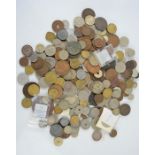 A group of worldwide coins to include some early and silver examples and a medieval jeton