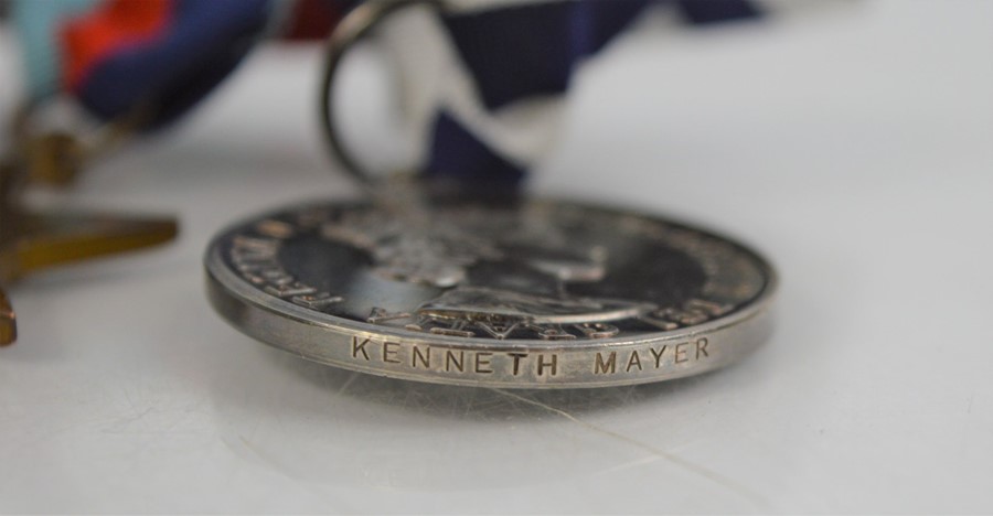 A set of Medals and Decorations Awarded to Kenneth Mayer together with the boxed miniatures, to - Image 8 of 8