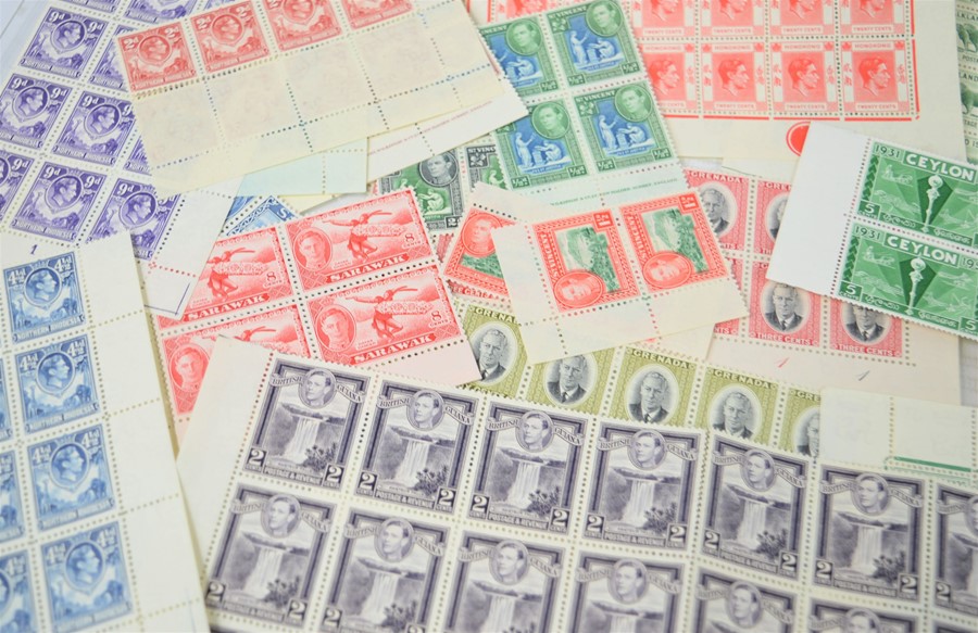 A quantity of mint stamps to include a full sheet of Falkland Islands King George VI stamps together - Image 2 of 5