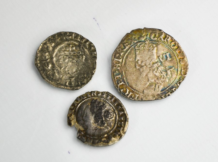 A Queen Elizabeth I threepence, a hammered silver King Richard I penny 'The Lion Heart' 1189-1199,