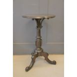 A Victorian ebonised clover leaf occasional table, 75cm height by 44cm