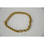 A 9ct gold chain link bracelet, 6.1g.