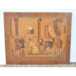 A Mid 20th Italian marquetry panel.