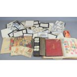 A group of collectibles to include Mazawattee tea cards, cigarette cards, Victorian remembrance