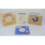 A group of four Doris Day sample and test pressings, 7" vinyl singles, to include roly poly, The