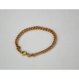 A 9ct rose gold bracelet, 14g.