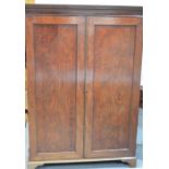 A Victorian mahogany wardrobe, 184cm by 126cm by 48cm.