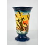A Moorcroft vase in the Bulrushes pattern, signed WM to the base, 28cm high.