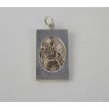 A silver St Christopher pendant by Nina Breddal